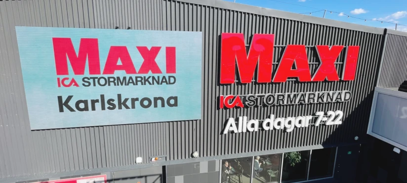 Storbildsskärm för Maxi Karlskrona