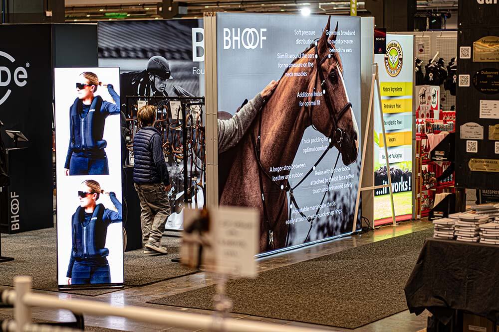 Linsons digitala skärmar Gothenburg Horse Show 2025