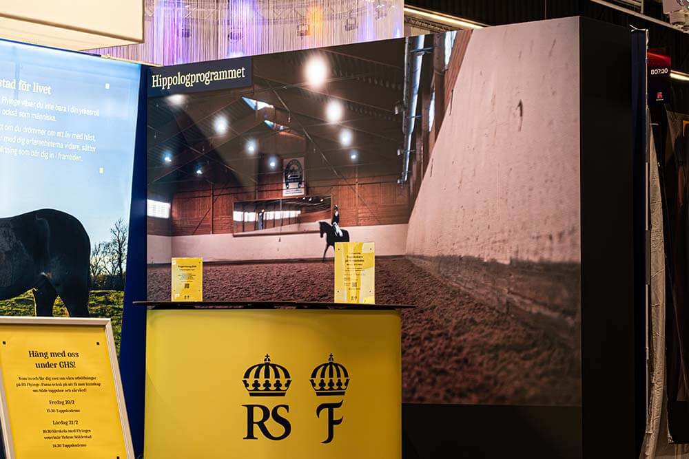Linsons digitala skärmar Gothenburg Horse Show 2025