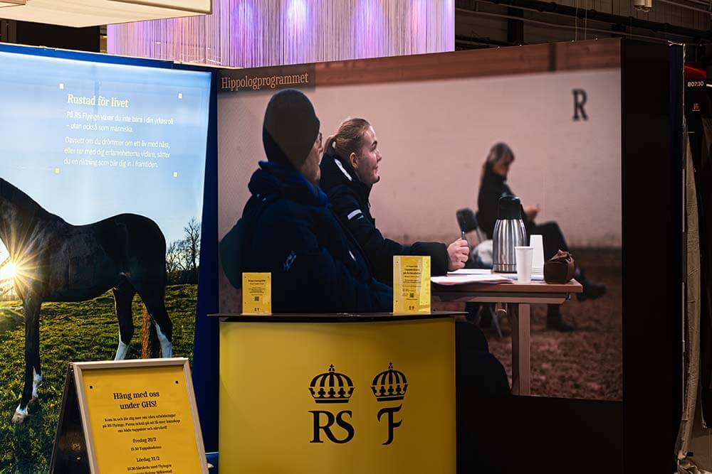 Linsons digitala skärmar Gothenburg Horse Show 2025
